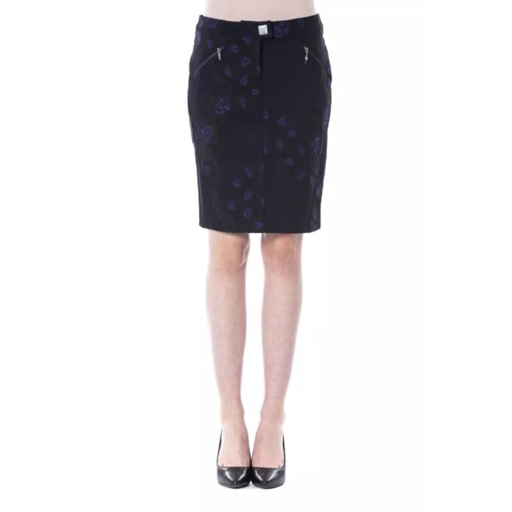 BYBLOS Blue Cotton Women Women's Skirt